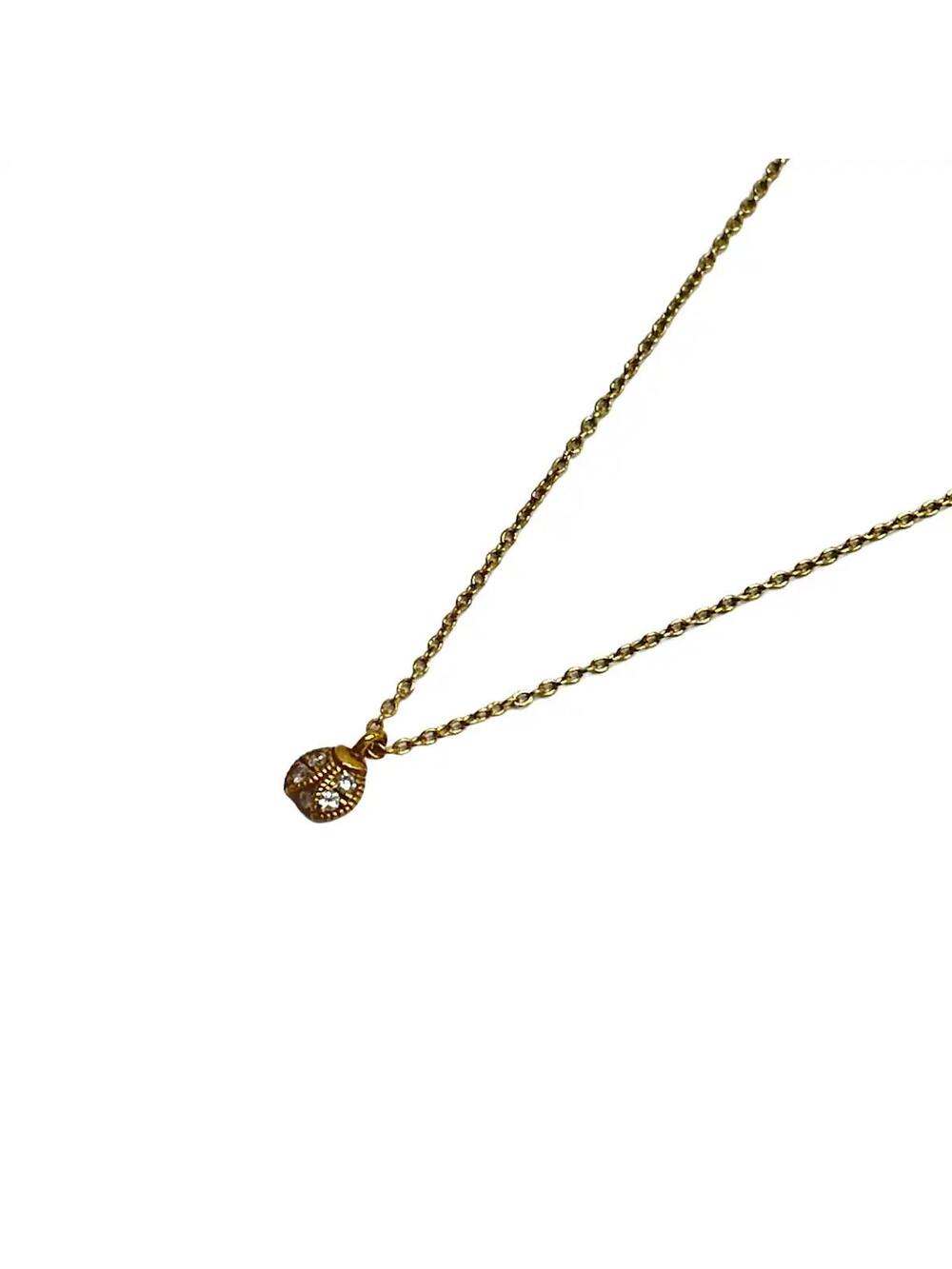Hum 18K Yellow Gold Diamond Necklace #281163H81B